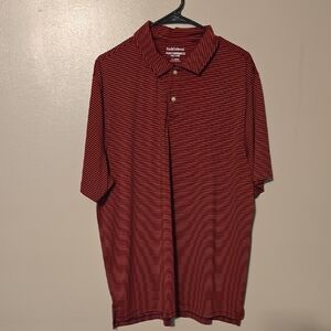 Saddlebred Performance‎ Polo Golf Shirt Red Black Mens Size XL